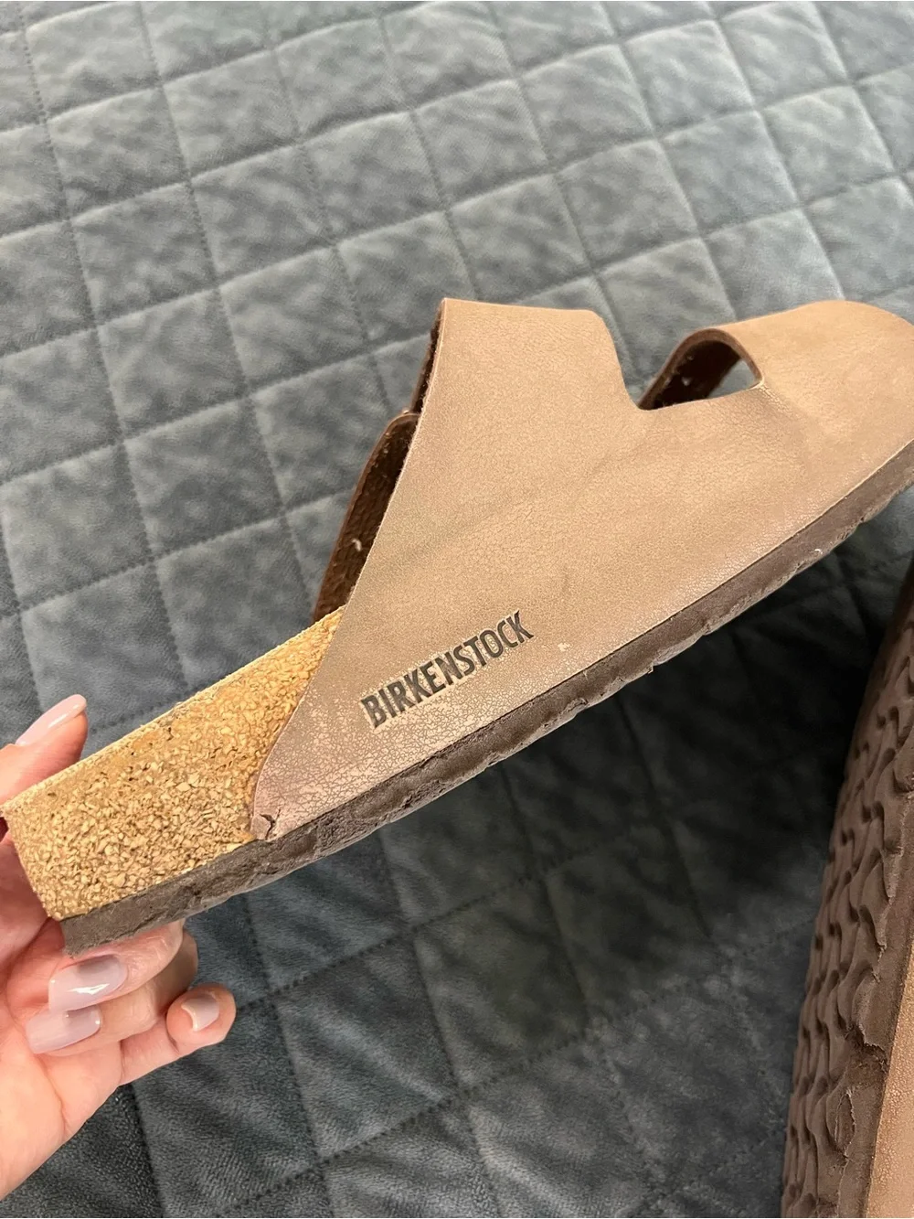 Birkenstock Arizona Sandals Men’s Size 10 10.5 43 Brown Leather slides